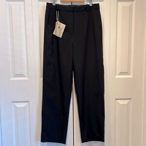 Frank and‎ Oak “Jane” Black Straight Leg High Rise Pants Size 12 NWT